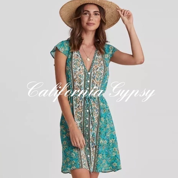 UNBRANDED Dresses & Skirts - Boho Chic Gypsy Floral Mini Dress